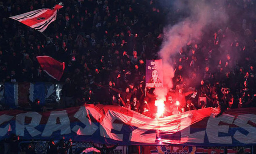 Οι Ultras της Παρί εμψύχωσαν την ομάδα τους με συνθήματα κατά της Ρεάλ (vid)