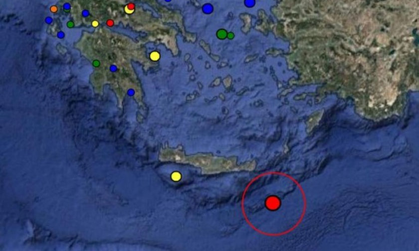 Σεισμός 4,1 ρίχτερ στα ανοιχτά της Κρήτης