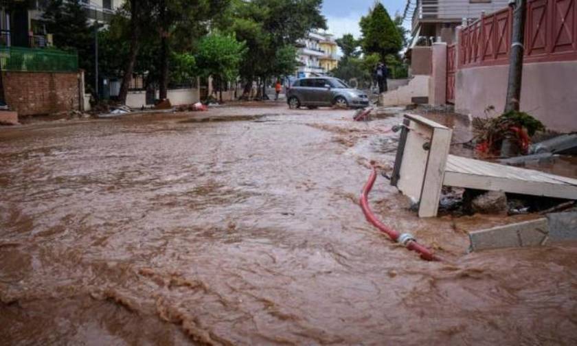 Νέα καταιγίδα στη Μάνδρα – Διακοπή της κυκλοφορίας