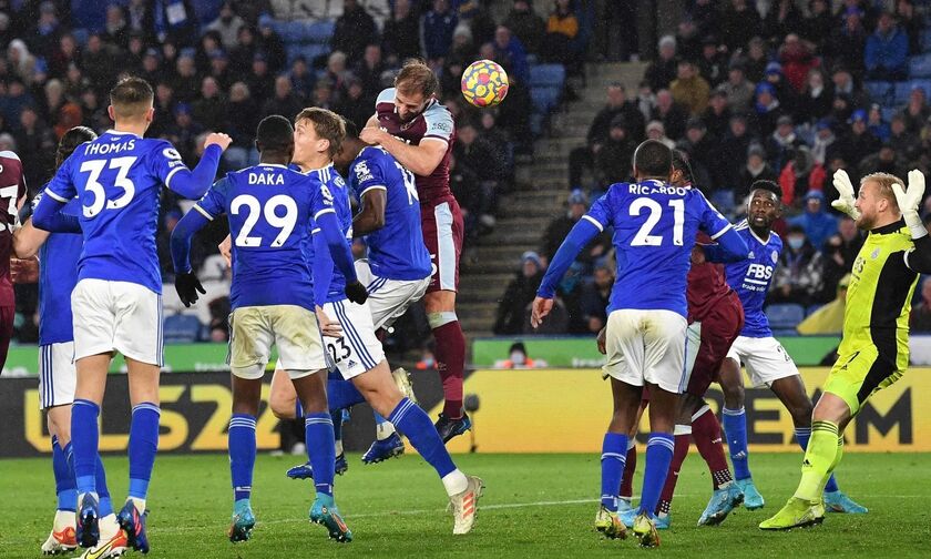 Premier League: «Όρθια» στο 91’ η Γουέστ Χαμ, 2-2 με τη Λέστερ (highlights)