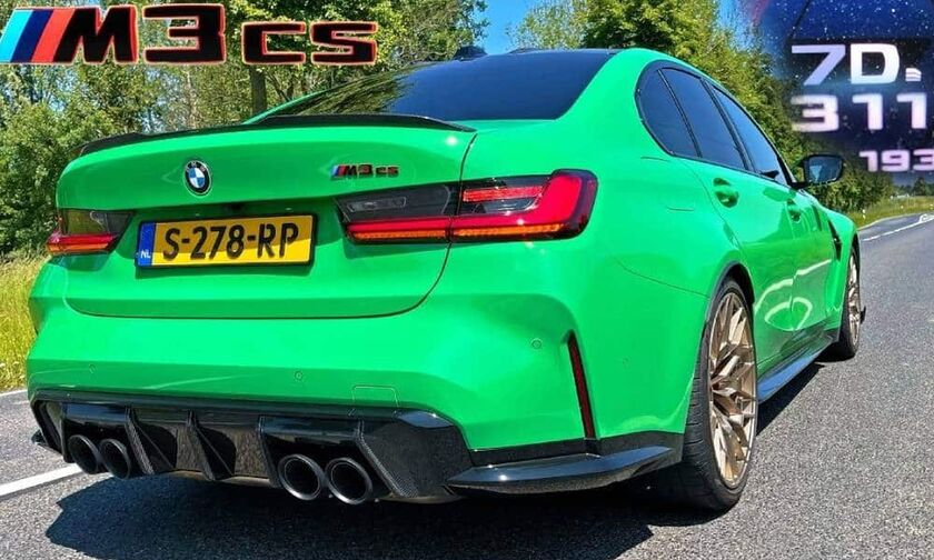 Η BMW M3 CS επελαύνει στην autobahn (+video)