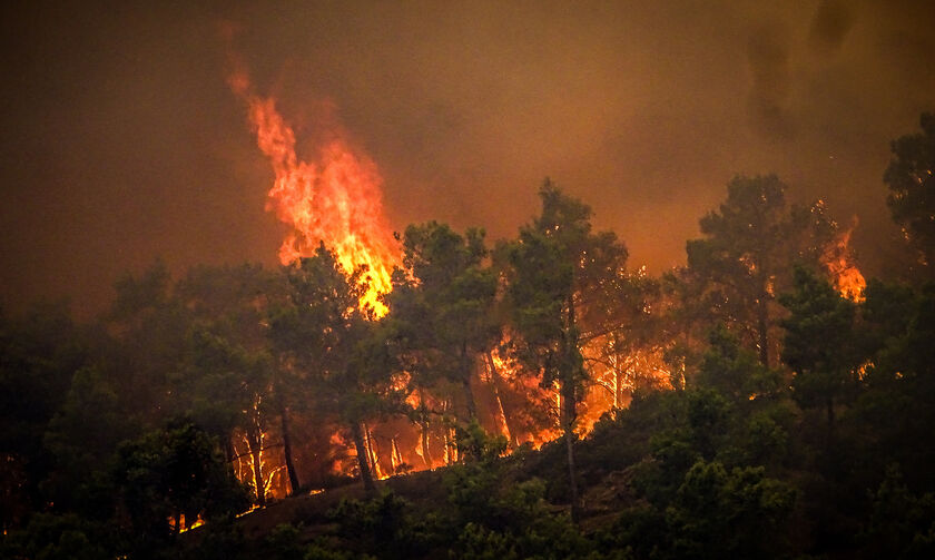 Φωτιά στην Κάρυστο: Εκκενώνεται το χωριό Ποτάμι - Μαίνεται σε τρία μέτωπα η πυρκαγιά