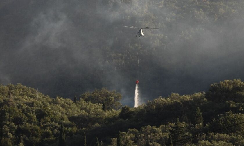 Φωτιά στην Τρίπολη: Προσαγωγή υπόπτου για εμπρησμό - Βελτιωμένη η εικόνα της φωτιάς