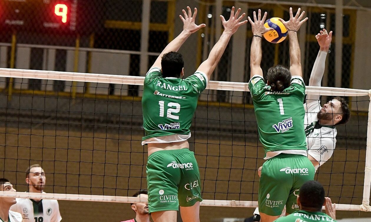 Volley League Ανδρών: «Σεφτέ» ο Παναθηναϊκός με 3-0 επί του Μίλωνα - Στο 42-40 το τρίτο σετ!