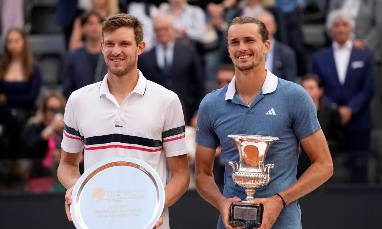Rome Open: Δις πρωταθλητής ο Ζβέρεφ, νίκησε τον Τζάρι στον τελικό (highlights)
