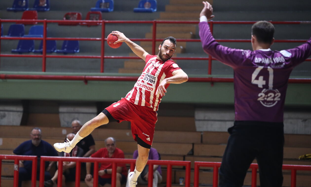 Handball Premier: Εύκολα ο Ολυμπιακός 41-29 τη Δράμα και τώρα... Βαλούρ