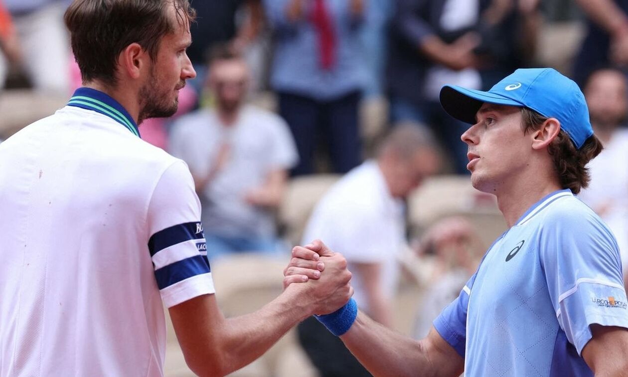 Roland Garros: Μίνι έκπληξη με αποκλεισμό του Μεντβέντεφ από τον Ντε Μινόρ (highlights)