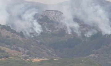 Καβάλα: Μάχη με τις φλόγες για 5η ημέρα στο Παγγαίο