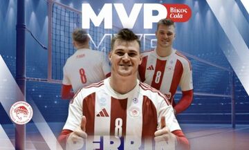 Volley League Ανδρών: MVP της αγωνιστικής ο Τζον Γκόρντον Πέριν