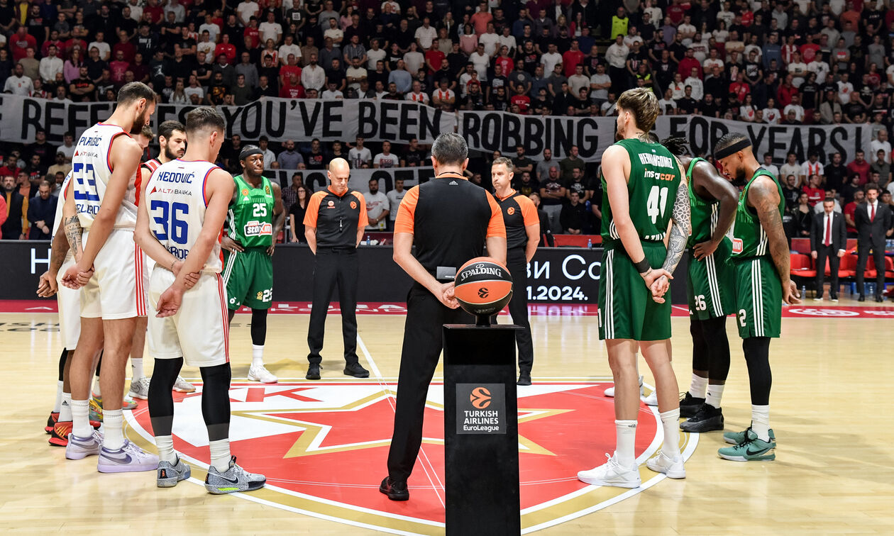 Ερυθρός Αστέρας: Πρόστιμα από EuroLeague για τα ματς με Παναθηναϊκό και Ζαλγκίρις