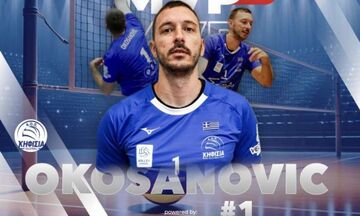 Volley League: MVP της αγωνιστικής ο Οκοσάνοβιτς