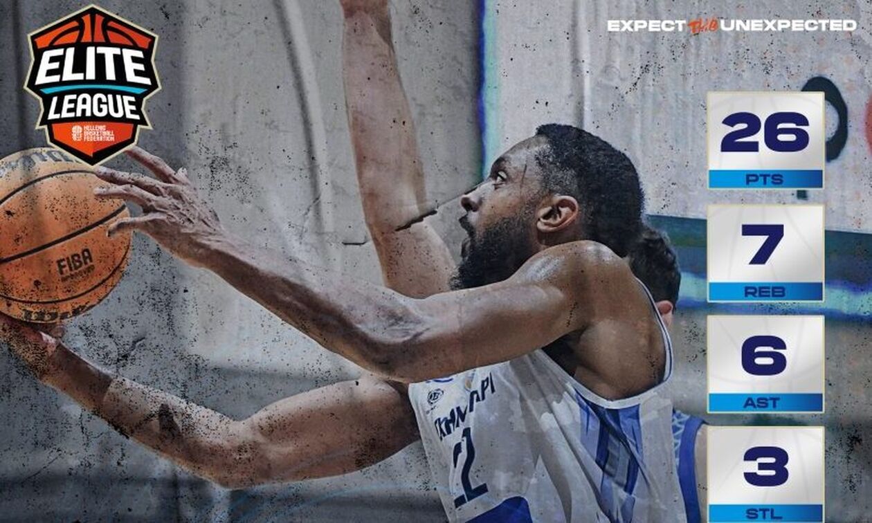 Elite League: MVP της όγδοης αγωνιστικής ο Γουέσλεϊ