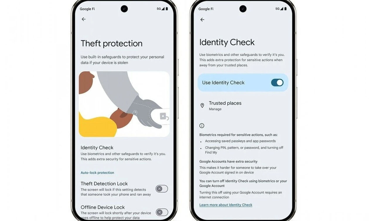 Identity Check: Ακόμα μία λειτουργία προστασίας σε περίπτωση κλοπής